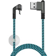 Кабель OLMIO (038906) X-Game Neo micro USB 1.2 м, 2.1A, игровой, угловой, двухсторонний,