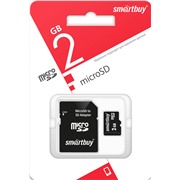 Карта памяти MicroSD 2 Gb SmartBuy