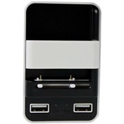 З/У OLMIO (038762) "Лягушка" + 2 USB 1A черный
