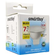 Светодиодная лампа Smartbuy Gu5.3 / 12V/ MR16 / 7Вт/теплый SBL-GU5_3-07-30K-12V