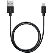 Кабель Deppa (72256) USB - micro USB черный 1,2 м алюминий/нейлон