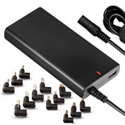 Адаптер питания для Ноутбуков GINZZU GA-2180, 80W,  13 адаптеров, USB, ультратонкий