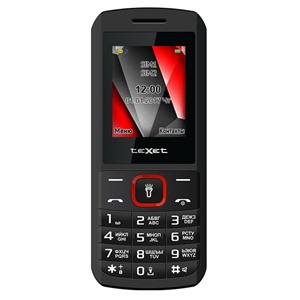 Сотовый телефон TEXET TM-127 Black Red