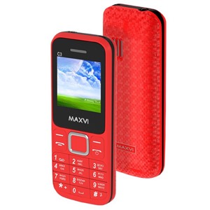 Сотовый телефон MAXVI  C3 Red без СЗУ в комплекте