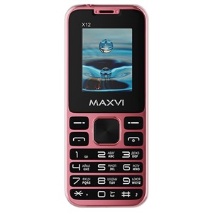 Сотовый телефон MAXVI X12 Rose Gold