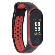 Фитнес-браслет Qumann QSB 10 Black/Red TFT -  0,96", IP67, измерение пульса и давления