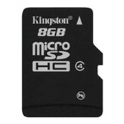 Карта памяти MicroSDHC  8 Gb Kingston class 4 б/ад SDC4/8GBSP