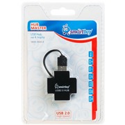 Хаб USB2.0 SmartBuy SBHA-6900K черный 4 порта 4 порта