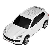 Портативная акустика Машинка Porsche Cayenne (WS989) белая (USB,microSD,AUX)