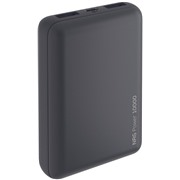 Аккумулятор внешний Deppa (33550) NRG Power 10000 mAh, серый 2.1A, 2xUSB