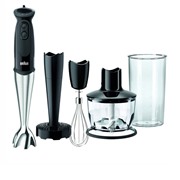 Блендер BRAUN MQ 5137 BK  Sauce 750 Вт, нож из нерж.стали, изм., венчик, стакан