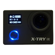 Видеорегистратор X-TRY XTC240 UltraHD 4K Wi-Fi (Экшн-камера) 3840 х 2160,24-60-120к/с,CMOS,12Мп,170°; крепления