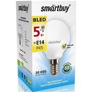 Светодиодная лампа Smartbuy E14 / P45 / 5Вт/теплый SBL-P45-05-30K-E14