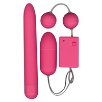 Toy Joy Funky Fun Box, розовый
Набор секс-игрушек, вибратор, виброяйцо и вагинальные шарики