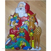 Панно Дед Мороз 141-794 пластик