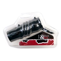 ToyFa Black&amp;Red Насадка на пенис, черная 
С клиторальным стимулятором