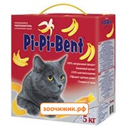 Pi-Pi-Bent 5кг "Bananas" (коробка) комк. наполнитель д/кошек