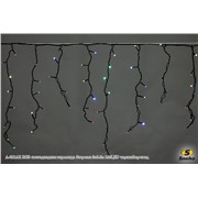  Sneha A-012AR RGB светодиодная гирлянда "бахрома" 3x0.6м 140LED черный провод
