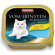 ANIMONDA VOM FEINSTEN for castrated cats конс. 100 гр. Индейка с сыром для кастрированных кошек