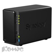 Система хранения данных Synology DS214 (1 ГГц/512Мб/принт/FTP/ip/без д-в) на 2HDD