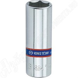 Головка торцевая глубокая шестигранная 1/4", 4,5 мм, KING TONY, 223545M