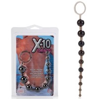 California Exotic X-10 Beads, черная
Гибкая анальная цепочка
