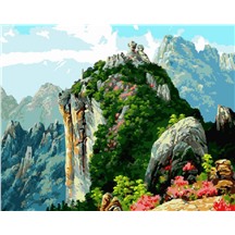 Картина для рисования по номерам "Зеленая скала" арт. GX 4992 m