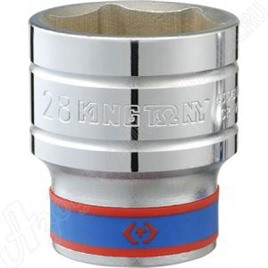 Головка торцевая стандартная шестигранная 1/2", 19 мм, KING TONY, 433519M