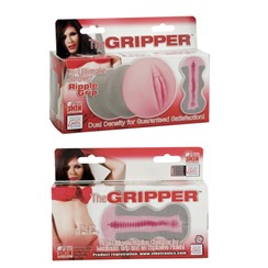 Мастурбатор-киска с рельефом THE GRIPPER красная