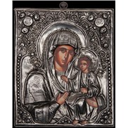 Живописная Икона "Божьей Матери Иверская"