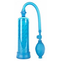 Shots Toys Bubble Power Pump, синяяВакуумная помпа с пузырчатой поверхностью