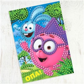 Картина пайетками Смешарики "Друзья: Крош и Ежик", арт. 2667436