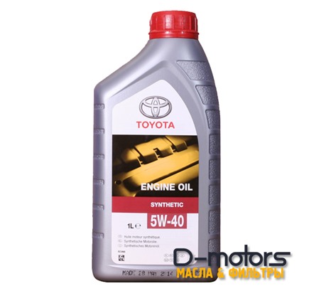Моторное масло Toyota Engine Oil 5W-40 (1л.)