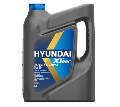 Моторное масло Hyundai XTeer Diesel Ultra 5W-30 (6л.)
