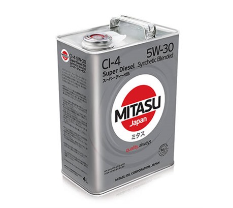 Моторное масло Mitasu Super Diesel CI-4 5W-30 Synthetic Blended (4л.)