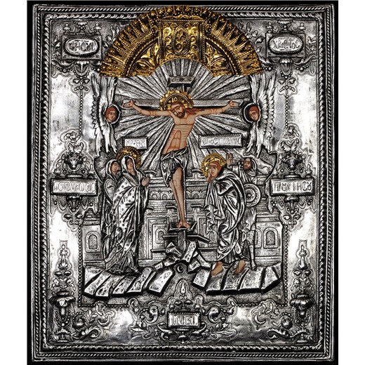 Живописная Икона "Распятие Христа"