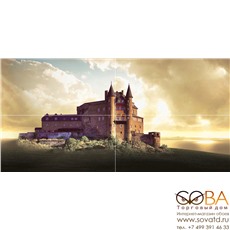 Панно Castle  P4D194 80х40 (из 4 плиток) купить по лучшей цене в интернет магазине стильных обоев Сова ТД. Доставка по Москве, МО и всей России