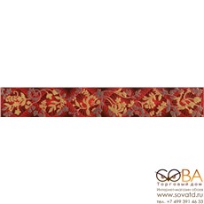 Бордюр Listelo Elegance Rojo  6х40 купить по лучшей цене в интернет магазине стильных обоев Сова ТД. Доставка по Москве, МО и всей России