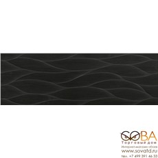 Плитка Siena Ondas negro  настеная 25х75 купить по лучшей цене в интернет магазине стильных обоев Сова ТД. Доставка по Москве, МО и всей России