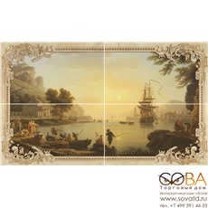Панно Rotterdam beige 01  60х100 ( из 4-х шт) купить по лучшей цене в интернет магазине стильных обоев Сова ТД. Доставка по Москве, МО и всей России