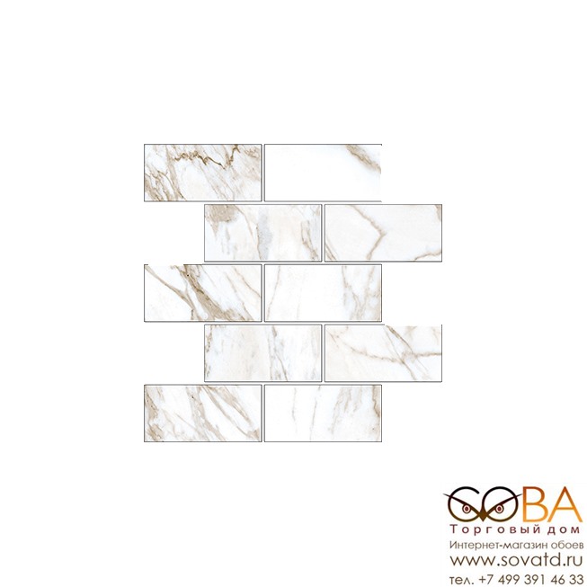 Мозаика Marble Trend  K-1001/MR/m13/30,7x30,7 Calacatta купить по лучшей цене в интернет магазине стильных обоев Сова ТД. Доставка по Москве, МО и всей России