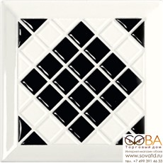 Декор Tonalite  Decoro Kyoto Nero 15 x 15 купить по лучшей цене в интернет магазине стильных обоев Сова ТД. Доставка по Москве, МО и всей России