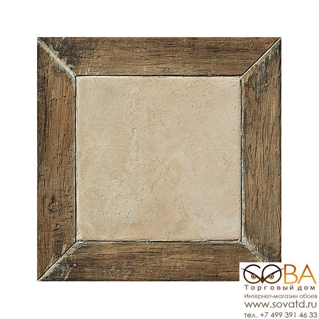 Керамогранит Coliseumgres Garda Marrone Frame (45x45)см 610010000834 (Россия) купить по лучшей цене в интернет магазине стильных обоев Сова ТД. Доставка по Москве, МО и всей России