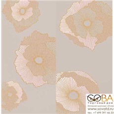 Декор Creto Панно Mono Golden flowers 60х60 (компл. из 2 шт) купить по лучшей цене в интернет магазине стильных обоев Сова ТД. Доставка по Москве, МО и всей России