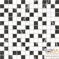 Мозаика Vitra  Marmori Сан Лорен Черный Микс (3х3) 29,4х29,4 купить по лучшей цене в интернет магазине стильных обоев Сова ТД. Доставка по Москве, МО и всей России