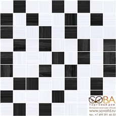 Мозаика Stripes  чёрный+серый 30х30 купить по лучшей цене в интернет магазине стильных обоев Сова ТД. Доставка по Москве, МО и всей России