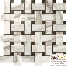 Мозаика Atlas Concorde  Супернова Марбл Калакатта Голд Твист 30,5х30,5 купить по лучшей цене в интернет магазине стильных обоев Сова ТД. Доставка по Москве, МО и всей России