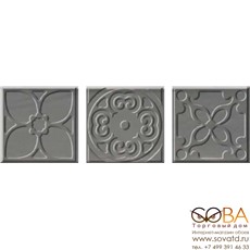 Вставка Bulevar Altair Grey Taco  100x100 мм/48 купить по лучшей цене в интернет магазине стильных обоев Сова ТД. Доставка по Москве, МО и всей России