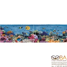 Панно Dec Reef Panno ( из 2-х шт) КПН16Reef 25х90 купить по лучшей цене в интернет магазине стильных обоев Сова ТД. Доставка по Москве, МО и всей России