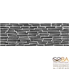 Декор Монако 5Д Плитка настенная  черные полоски 25х75 купить по лучшей цене в интернет магазине стильных обоев Сова ТД. Доставка по Москве, МО и всей России